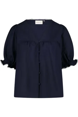 Fabienne Chapot Dames, Blouses & Shirts, Blauw, Maat: S Katoen