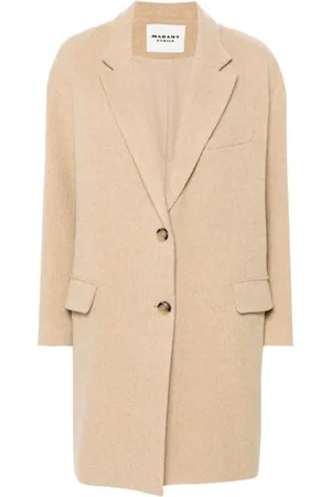 Isabel Marant Dames, Mantels, Bruin, Maat: S Wol
