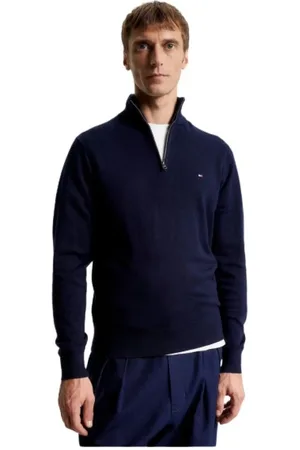 Tommy Hilfiger Heren, Sweatshirts & Hoodies, Blauw, Maat: 2XL Katoen