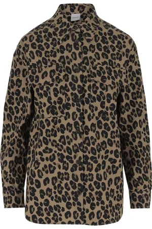 Aspesi Dames, Blouses & Shirts, Bruin, Maat: S Katoen