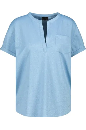 monari Dames, Blouses & Shirts, Blauw, Maat: 2XL