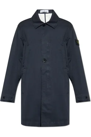 Stone Island Heren, Mantels, Blauw, Maat: 2XL Katoen