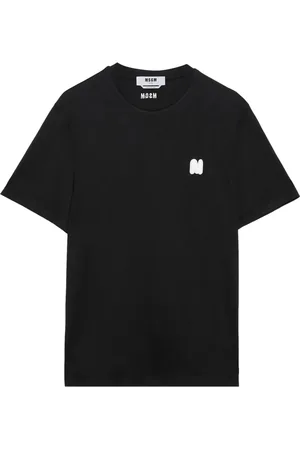 Msgm Heren, Tops, Zwart, Maat: S Katoen