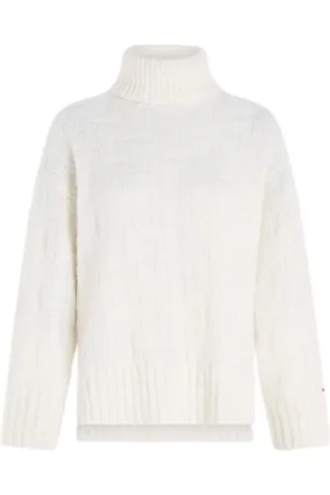 Tommy Hilfiger Dames, Truien, Wit, Maat: XS Wol