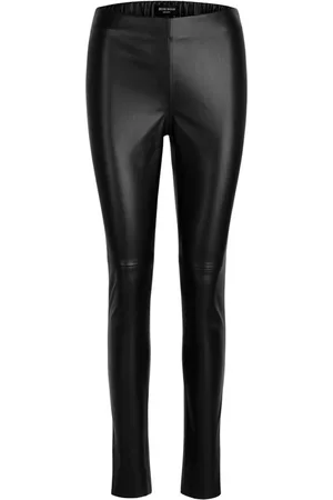 Bruuns Bazaar Dames, Broeken, Zwart, Maat: XL Leer