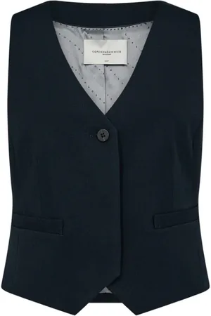 Copenhagen Muse Dames, Jassen, Blauw, Maat: XL Leer