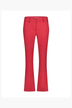 Red Button Dames, Broeken, Rood, Maat: 3XL Katoen