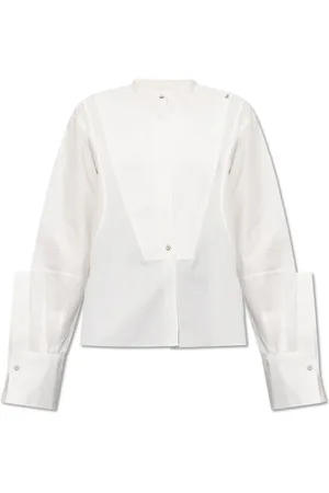Jil Sander Dames, Blouses & Shirts, Wit, Maat: S Katoen