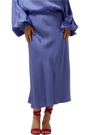 Resort Finest Dames, Rokken, Blauw, Maat: M Viscose