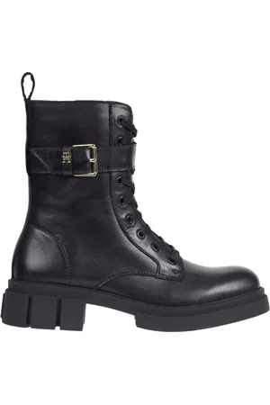 Tommy Hilfiger Dames, Schoenen, Zwart, Maat: 36 EU Leer
