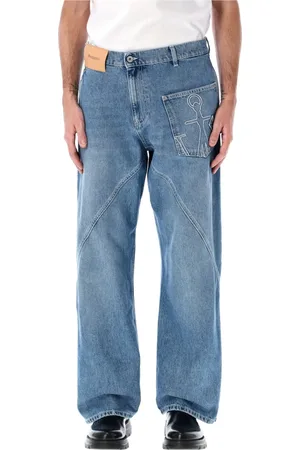 J.W.Anderson Heren, Jeans, Blauw, Maat: W32 Denim