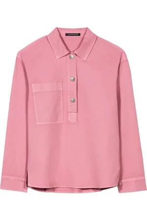 Luisa Cerano Dames, Blouses & Shirts, Roze, Maat: XL Denim