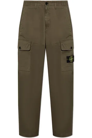 Stone Island Heren, Broeken, Groen, Maat: W33 Katoen