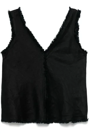 P.A.R.O.S.H. Dames, Tops, Zwart, Maat: 2XL