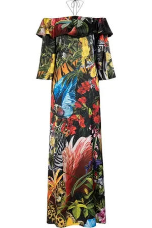 Roberto Cavalli Dames, Jurken, Veelkleurig, Maat: M