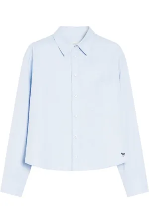 Max Mara Dames, Blouses & Shirts, Blauw, Maat: XS Katoen
