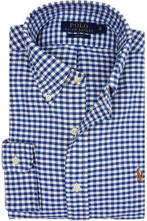 Ralph Lauren Heren, Overhemden, Blauw, Maat: S Katoen