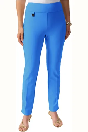 Joseph Ribkoff Dames, Broeken, Blauw, Maat: 3XL Poliester