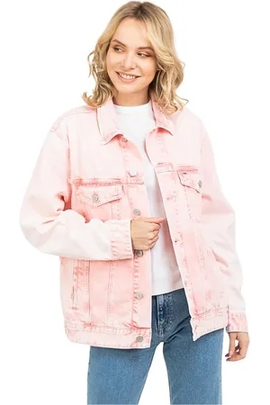 Tommy Hilfiger Dames, Jassen, Roze, Maat: XS Denim