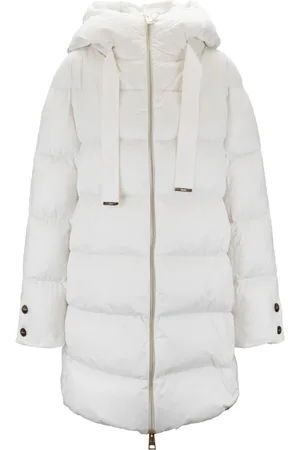 HERNO Dames, Mantels, Wit, Maat: 2XL Katoen