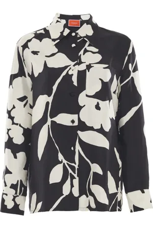 La DoubleJ Dames, Blouses & Shirts, Zwart, Maat: XS Zijde