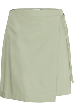 Ichi Dames, Rokken, Groen, Maat: S Linnen