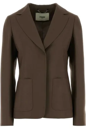Fendi Dames, Jassen, Bruin, Maat: S
