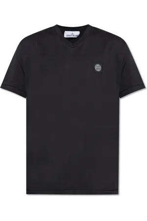 Stone Island Heren, Tops, Zwart, Maat: M Katoen