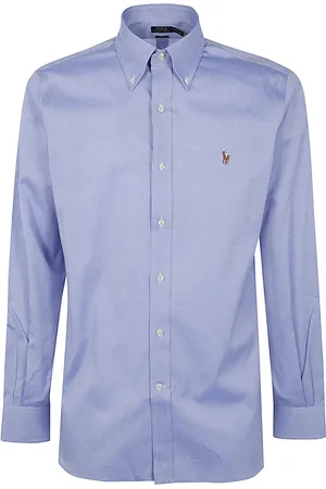 Ralph Lauren Heren, Overhemden, Blauw, Maat: XL Katoen