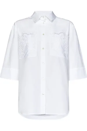 P.A.R.O.S.H. Dames, Blouses & Shirts, Wit, Maat: S Katoen