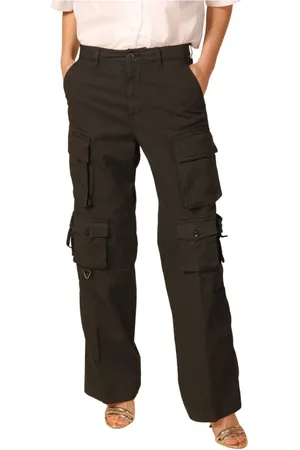 Masons Dames, Broeken, Zwart, Maat: M Gabardine