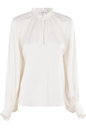 Filippa K Dames, Blouses & Shirts, Wit, Maat: S Satijn