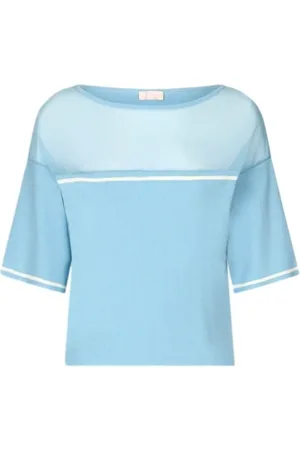 Liu Jo Dames, Tops, Blauw, Maat: L Viscose