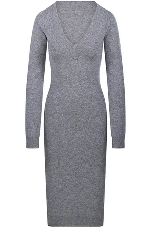 Sportmax Dames, Jurken, Grijs, Maat: L