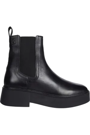 Tommy Hilfiger Dames, Schoenen, Zwart, Maat: 39 EU Leer