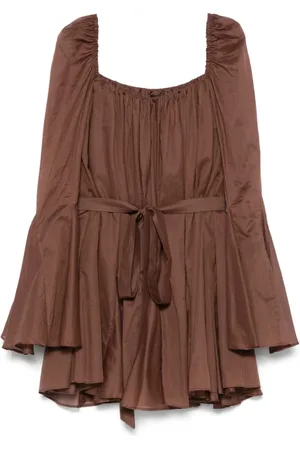 Andamane Dames, Jurken, Bruin, Maat: 2XS