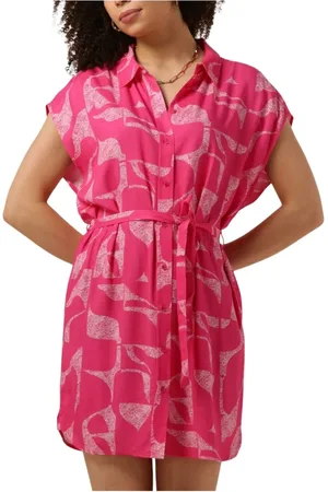 ANOTHER LABEL Dames, Jurken, Roze, Maat: S