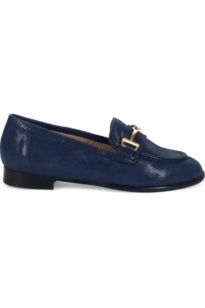 SANGIORGIO Dames, Schoenen, Blauw, Maat: 40 EU Leer