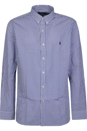 Ralph Lauren Heren, Overhemden, Blauw, Maat: 2XL Katoen