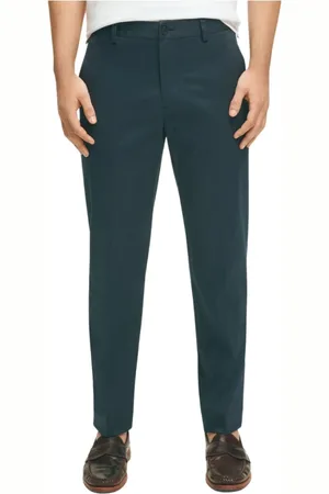 Brooks Brothers Heren, Broeken, Blauw, Maat: W34 Katoen