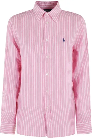 Ralph Lauren Dames, Blouses & Shirts, Roze, Maat: 2XS Linnen