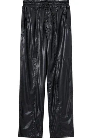 Isabel Marant Dames, Broeken, Zwart, Maat: 2XS Leer