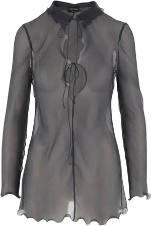 Giorgio Armani Dames, Blouses & Shirts, Zwart, Maat: M