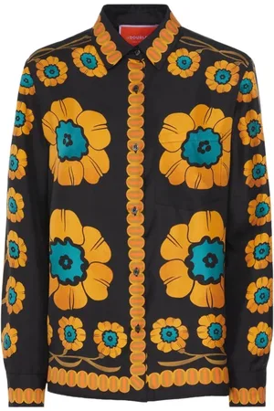 La DoubleJ Dames, Blouses & Shirts, Veelkleurig, Maat: S Zijde