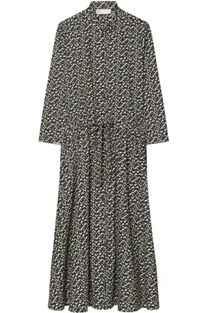 Tory Burch Dames, Jurken, Zwart, Maat: 2XS Katoen