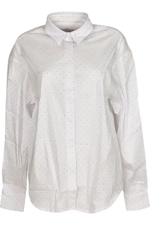 Chiara Ferragni Dames, Blouses & Shirts, Wit, Maat: S Katoen