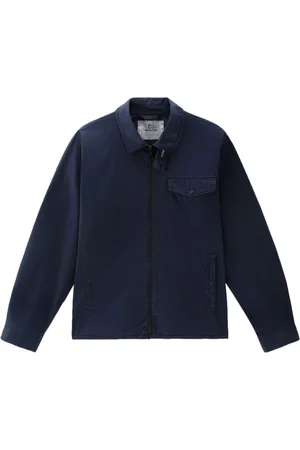 Woolrich Heren, Overhemden, Blauw, Maat: L Katoen