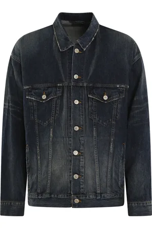 Balenciaga Heren, Jassen, Blauw, Maat: L Denim