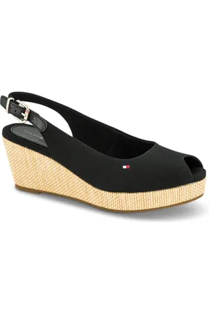 Tommy Hilfiger Dames, Schoenen, Zwart, Maat: 41 EU Poliester