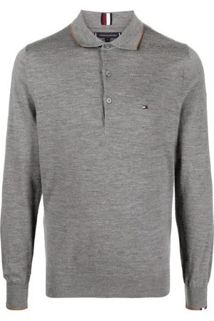 Tommy Hilfiger Heren, Truien, Grijs, Maat: 2XL Wol